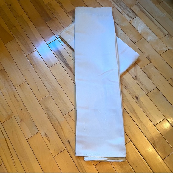 Elegant Room Darkening Window Curtains-Greyish White-Set of 2 Panels-W42” x L36” - Picture 6 of 8